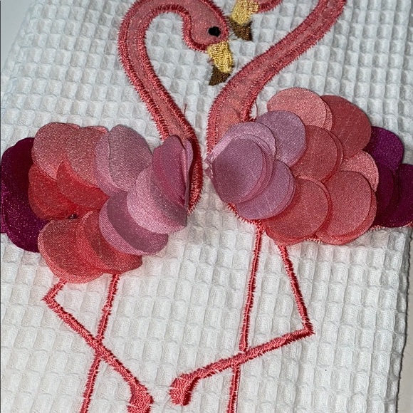 NWT flamingo dish towel - Picture 3 of 5